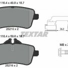 TEXTAR 2521501 Brake Pad Set, disc brake for MERCEDES-BENZ