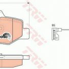 TRW GDB1601 Brake Pad Set, disc brake for MERCEDES-BENZ