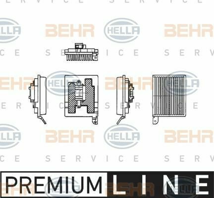 HELLA 5HL351321181 Regulator, passenger compartment fan for MERCEDES-BENZ