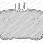 FERODO FDB4163 Brake Pad Set, disc brake for MERCEDES-BENZ