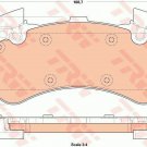 TRW GDB1911 Brake Pad Set, disc brake for AUDI