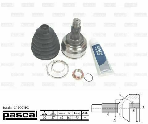 PASCAL G1B001PC Drive Shaft for BMW