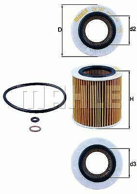MAHLE OX 387D Oil Filter for ALPINA, BMW