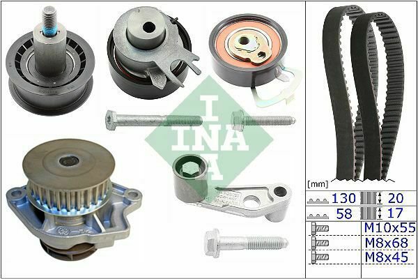 INA 530008931 Water Pump & Timing Belt Set for AUDI, SEAT, SKODA, VW
