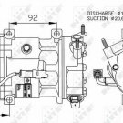 NRF 32240 Compressor, air conditioning for CITROËN, DS, FIAT, LANCIA, PEUGEOT