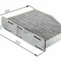 BOSCH 1987432097 Filter, interior air for AUDI, SEAT, SKODA, VW