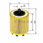 BOSCH 1457429192 Oil Filter for AUDI, CHRYSLER, DODGE, FORD, JEEP, MITSUBISHI, S
