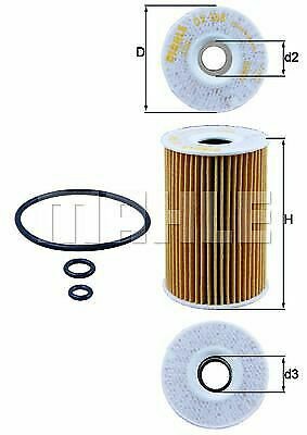 MAHLE OX 388D Oil Filter for AUDI, SEAT, SKODA, VW