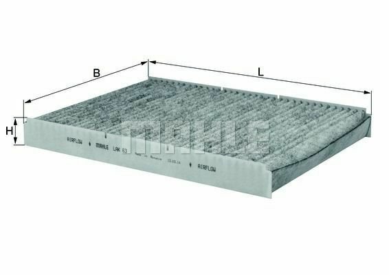 MAHLE LAK 63 Filter, interior air for AUDI, SKODA, VW