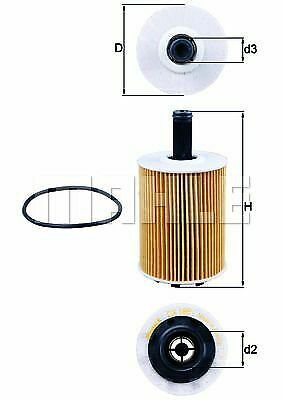 MAHLE OX188d Oil Filter for AUDI, CHRYSLER, DODGE, FORD, JEEP, MITSUBISHI, SEAT,