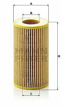 MANN HU718/1K Oil Filter for JEEP, MERCEDES-BENZ