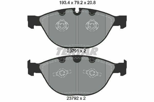 TEXTAR 2379101 Brake Pad Set, disc brake for BMW, ROLLS-ROYCE