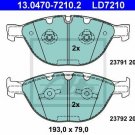 ATE 13.0470-7210.2 Brake Pad Set, disc brake for BMW