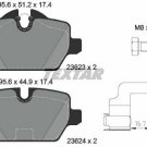 TEXTAR 2362303 Brake Pad Set, disc brake for BMW