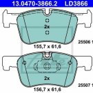 ATE 13.0470-3866.2 Brake Pad Set, disc brake for BMW