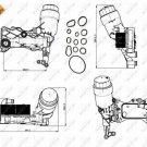 NRF 31350 Oil Cooler, engine oil for MERCEDES-BENZ