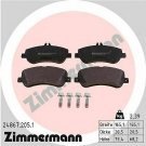 ZIMMERMANN 24867.205.1 Brake Pad Set, disc brake for MERCEDES-BENZ