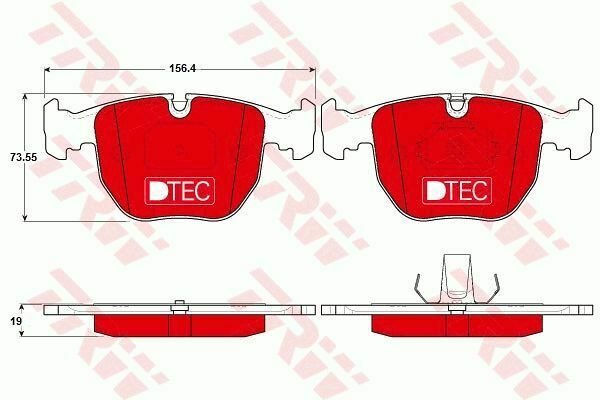 TRW GDB1261DTE Brake Pad Set, disc brake for ALPINA, BMW