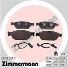 ZIMMERMANN 25158.200.2 Brake Pad Set, disc brake for AUDI
