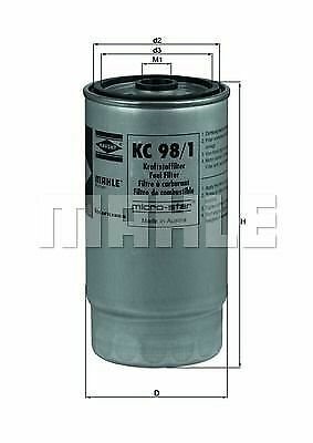 MAHLE KC 98/1 Fuel filter for BMW