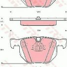 TRW GDB1499 Brake Pad Set, disc brake for BMW
