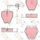 TRW GDB1505 Brake Pad Set, disc brake for VW