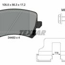 TEXTAR 2448301 Brake Pad Set, disc brake for AUDI, SEAT, VW