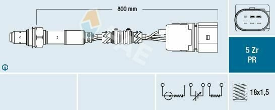 FAE 75039 Lambda Sensor for LAMBORGHINI, SEAT, VW
