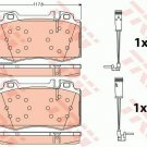 TRW GDB1543 Brake Pad Set, disc brake for MERCEDES-BENZ