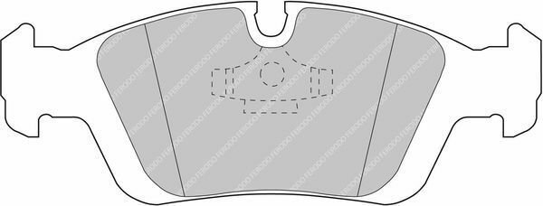 FERODO FCP725R Brake Pad Set, disc brake for BMW, WIESMANN