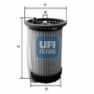 UFI 26.032.00 Fuel filter for AUDI, VW