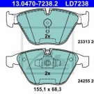 ATE 13.0470-7238.2 Brake Pad Set, disc brake for BMW