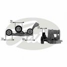 GATES T38429 Tensioner Pulley, v-ribbed belt for MERCEDES-BENZ