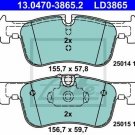 ATE 13.0470-3865.2 Brake Pad Set, disc brake for BMW