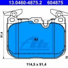ATE 13.0460-4875.2 Brake Pad Set, disc brake for BMW