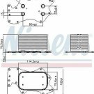 NISSENS 90910 Oil Cooler, engine oil for AUDI, VW