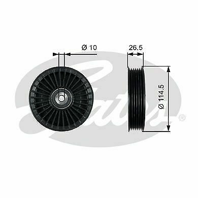 GATES T36212 Deflection/Guide Pulley, v-ribbed belt for MERCEDES-BENZ, OPEL