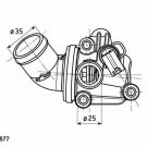 WAHLER 411577.80D Thermostat, coolant for MERCEDES-BENZ
