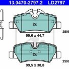 ATE 13.0470-2797.2 Brake Pad Set, disc brake for MINI