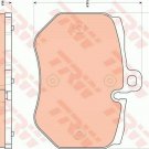 TRW GDB1848 Brake Pad Set, disc brake for AUDI