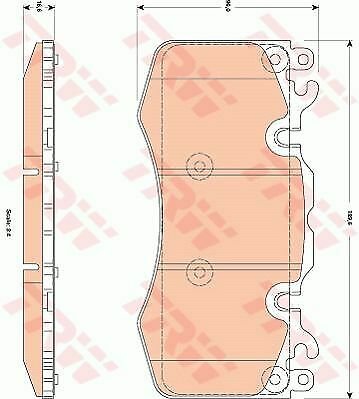 TRW GDB1834 Brake Pad Set, disc brake for LAND ROVER