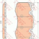 TRW GDB1834 Brake Pad Set, disc brake for LAND ROVER