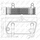 NRF 31188 Oil Cooler, engine oil for AUDI, SEAT, SKODA, VW