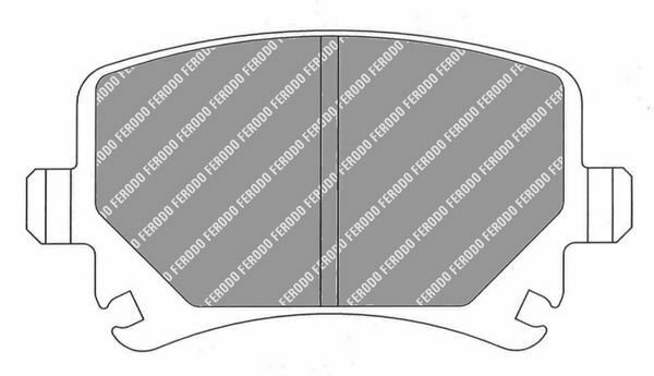 FERODO FDS1636 Brake Pad Set, disc brake for AUDI, DODGE, FIAT, LANCIA, SEAT, SK