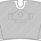 FERODO FCP725H Brake Pad Set, disc brake for BMW, WIESMANN