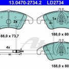 ATE 13.0470-2734.2 Brake Pad Set, disc brake for MERCEDES-BENZ