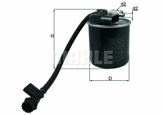 MAHLE KL 947 Fuel filter for MERCEDES-BENZ