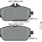 TEXTAR 2203102 Brake Pad Set, disc brake for MERCEDES-BENZ