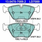 ATE 13.0470-7089.2 Brake Pad Set, disc brake for BMW