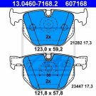 ATE 13.0460-7168.2 Brake Pad Set, disc brake for BMW